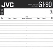 Compact Cassette:  JVC - GI 90