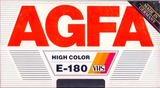 VHS, Video Home System AGFA High Color 180 Type I Normal 1987 Germany