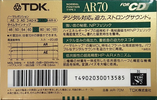 Compact Cassette: TDK  - AR 70