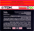 Compact Cassette: TDK  - D 90