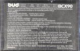 Compact Cassette: Unknown Bud -  90