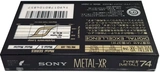 Compact Cassette Sony Metal-XR 74 "MTL-XR74" Type IV Metal 1989 Japan