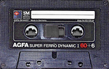 Compact Cassette: AGFA  - Super Ferro Dynamic I 60+6