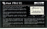 Compact Cassette Fuji FR-II 90 Type II Chrome 1982 Europe