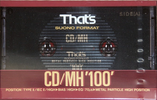 Compact Cassette: Taiyo Yuden Thats - CD-MH 100