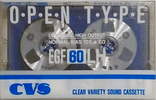 Compact Cassette CVS EGF LH 60 Type I Normal 1985 Japan