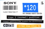 Compact Cassette: Sony  - CDix I 120