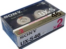 2 pack Sony UX-S 46 Type II Chrome 1986 Japan