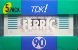 5 pack: TDK  - Ferric 90