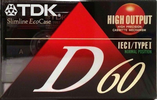 Compact Cassette: TDK  - D 60