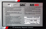 Compact Cassette: Sunkyong Magnetic Limited (SKM) SKC - AX 60