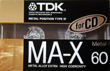 Compact Cassette: TDK  - MA-X 60