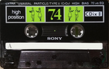 Compact Cassette: Sony  - CDix II 74