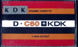 Compact Cassette: Unknown KDK -  60