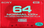 Compact Cassette: Sony  - CDix I 64