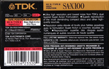 Compact Cassette: TDK  - SA-X 100