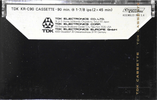 Compact Cassette: TDK  - KR Krom 90