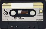 Compact Cassette Racal 60 "XL Silver" Type I Normal UK