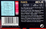 Compact Cassette: RAKS  - ED-X 100