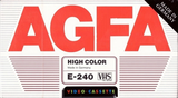 VHS, Video Home System: AGFA  - High Color 240