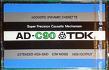 Compact Cassette: TDK  - AD 90