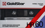 Compact Cassette Goldstar HR 60 Type I Normal 1986 South Korea