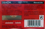 Compact Cassette: Nippon Columbia / Denon Denon - DX1 46