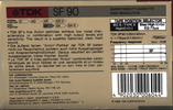 Compact Cassette: TDK  - SF 90