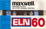 Compact Cassette: Unknown Maxwell - ELN 60