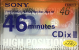 Compact Cassette: Sony  - CDix II 46