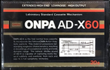 Compact Cassette:  ONPA - AD-X 60