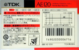 Compact Cassette: TDK  - AE 120