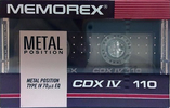 Compact Cassette: Memorex  - CDX IV 110