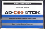 Compact Cassette: TDK  - AD 60