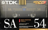 Compact Cassette: TDK  - SA 54