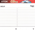 Compact Cassette: TDK  - CDing-I 100