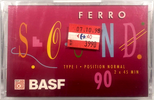 Compact Cassette BASF 90 "Ferro Sound" Type I Normal 1998 Indonesia