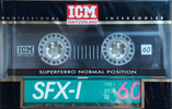 Compact Cassette ICM SFX-I 60 Type I Normal 1990 Switzerland