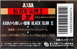 Compact Cassette: FUJI AXIA - Black Slim II 70