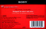 Compact Cassette: Sony  - HF 60