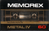 Compact Cassette: Memorex  - Metal IV 60