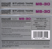 Compact Cassette: Maxell / Hitachi Maxell - Studio Tape MS 30