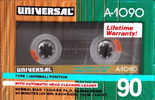 Compact Cassette: Unknown Universal -  90