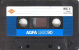 Compact Cassette AGFA LNX 90 Type I Normal 1985 Europe