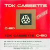 Compact Cassette: TDK  -  60