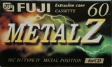 Compact Cassette Fuji Metal Z 60 Type IV Metal 1998 Europe