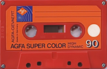 Compact Cassette: AGFA  - SUPER COLOR 90