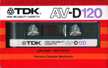 Compact Cassette: TDK  - AV-D 120