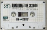 Compact Cassette Sony "CD-807" Demonstration Tape 1977 Japan