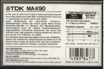 Compact Cassette: TDK  - MA-X 90